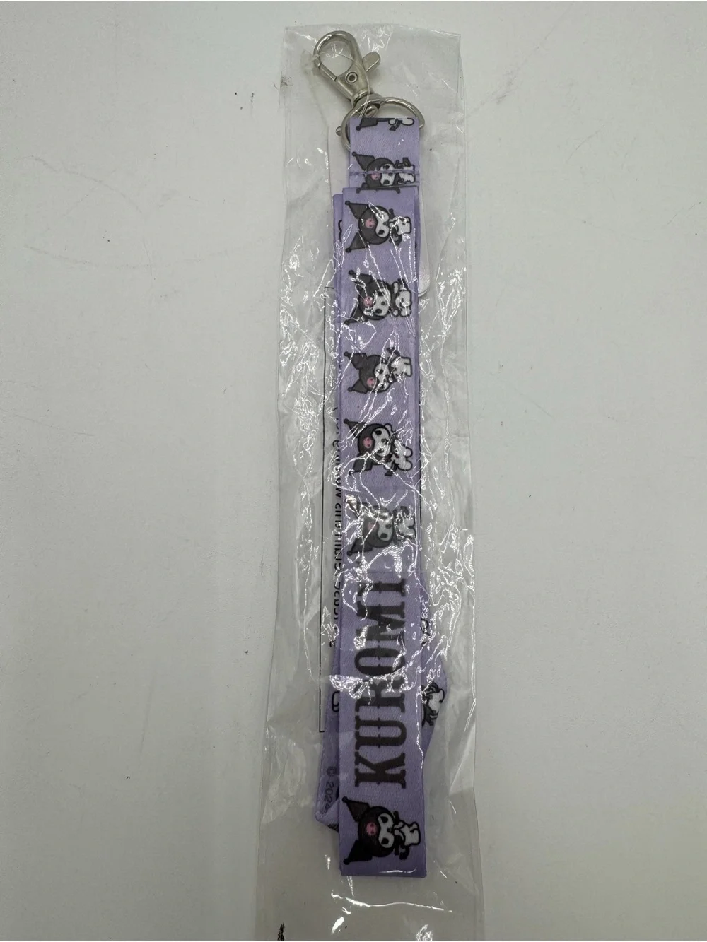 Kuromi Round1 Bowling Arcade Wristlet Keychain Purple Sanrio New